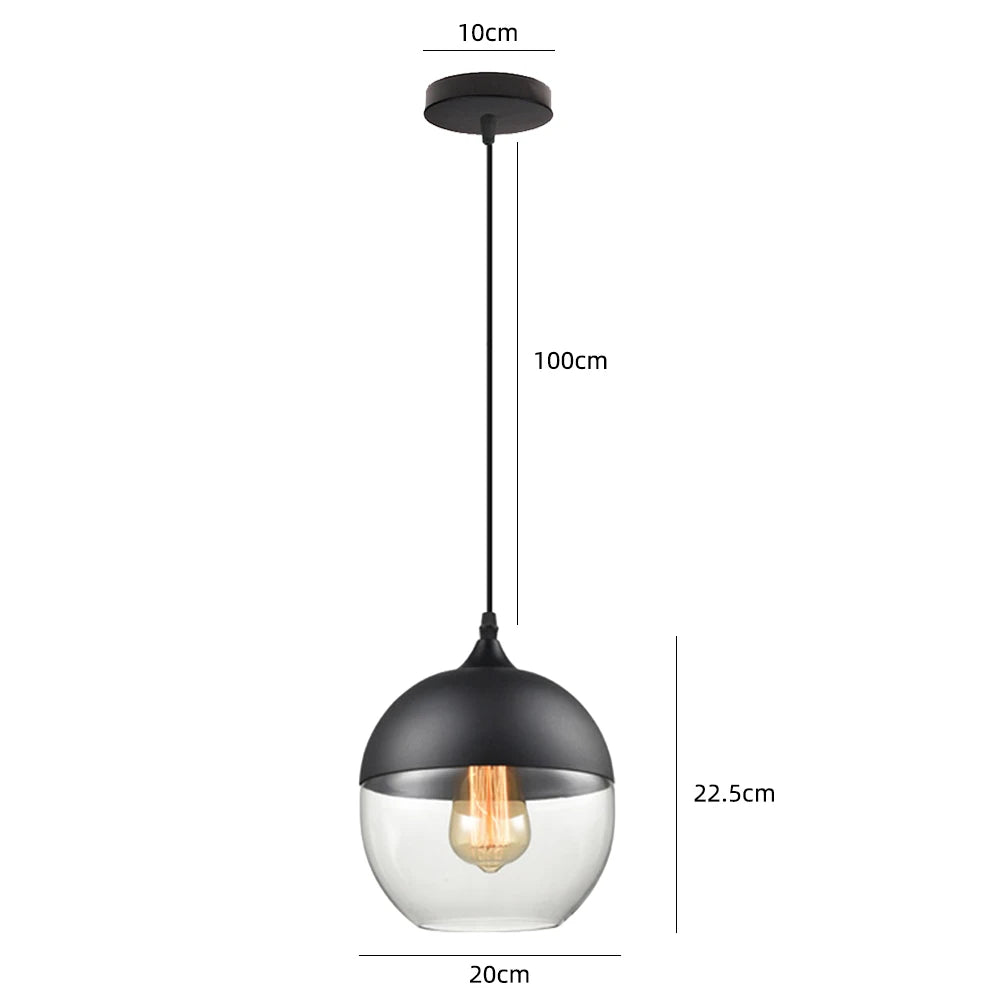 Modern Glass Hanging Pendant Lamp