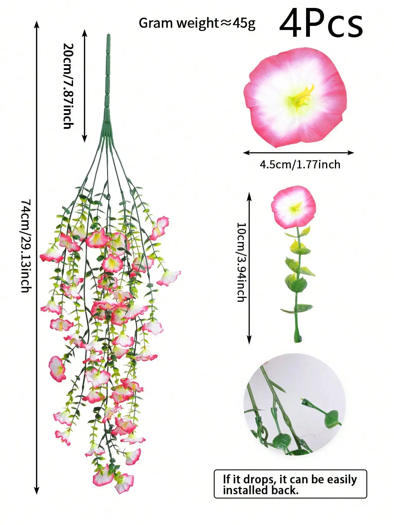 Artificial Eucalyptus Vine - UV-Resistant Hanging Greenery