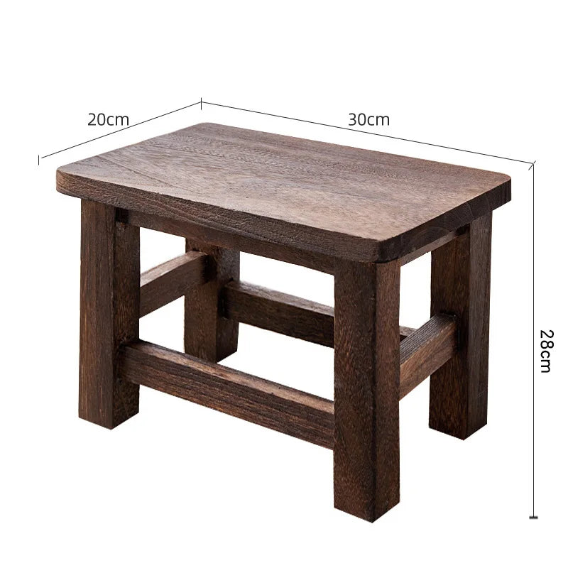 Paulownia Wood Shoe Stool