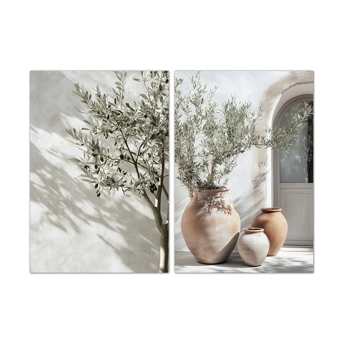 Olive Tree Botanical Art Prints (Set of 2)