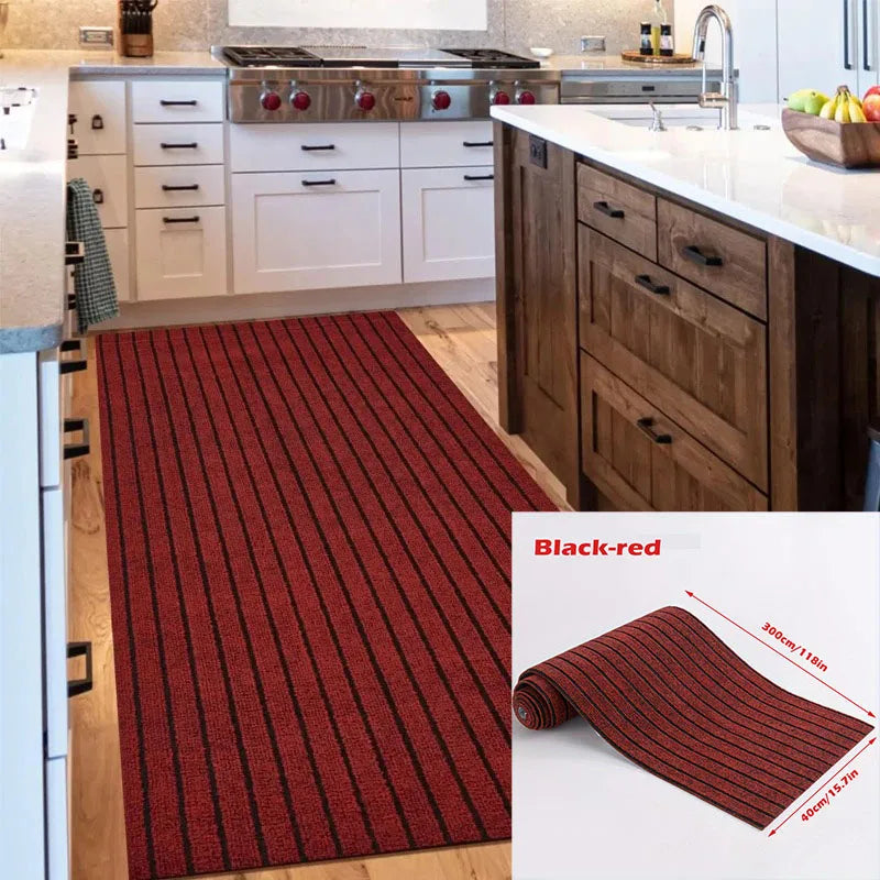 Striped Non-Slip Kitchen Runner Mat