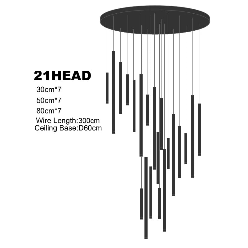 Multi-Head Luxury LED Pendant Light