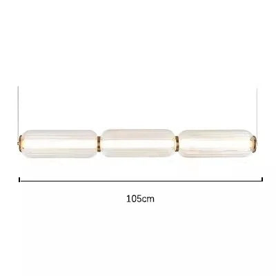 Minimalist Long Glass Pendant Lamp