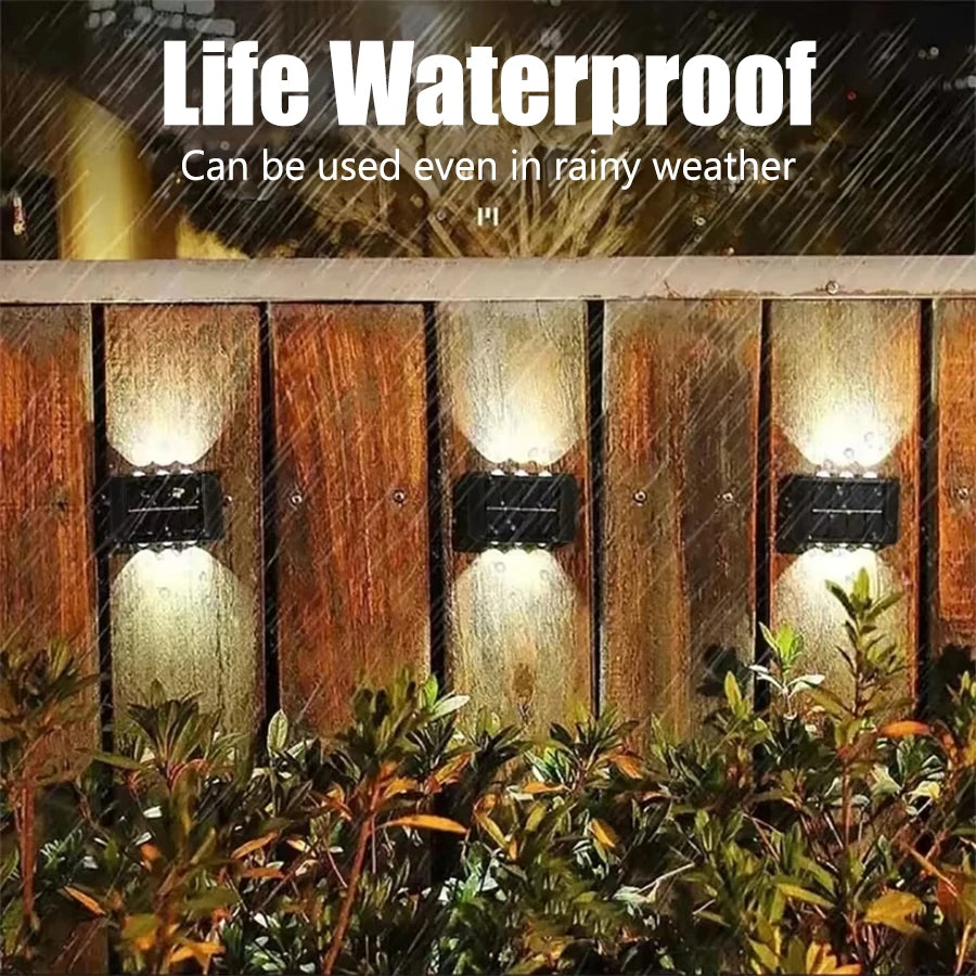 Solar Garden Fence Wall Light