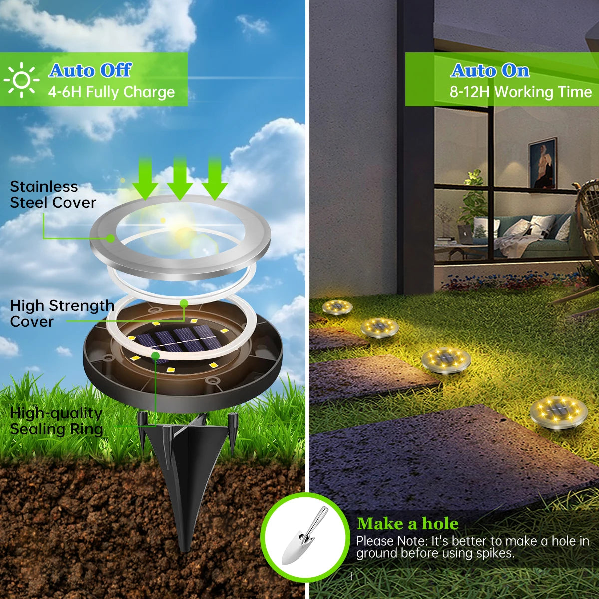 Solar In-Ground Path Lights