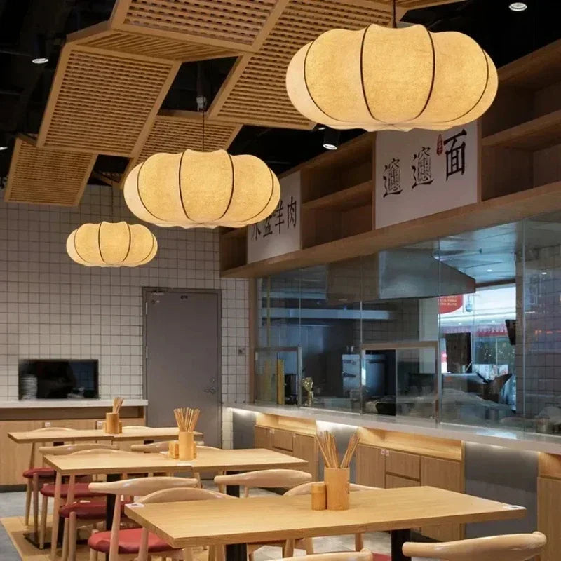 Wabi-Sabi Silk Hanging Chandelier