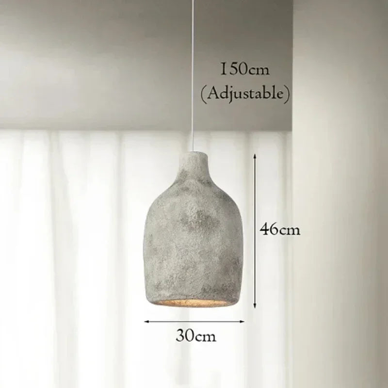 Wabi-Sabi Ceramic Pendant Lamp