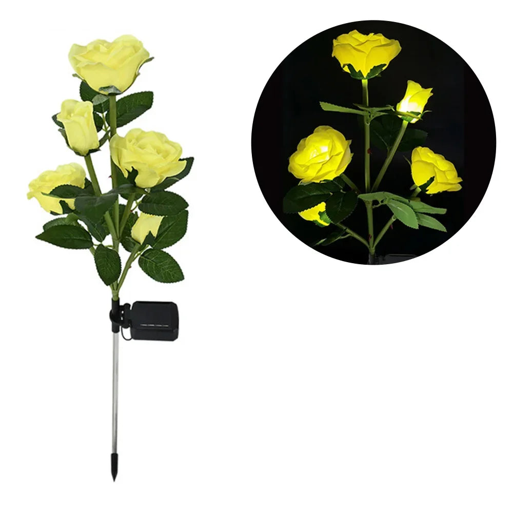 Solar Rose Flower Garden Lights