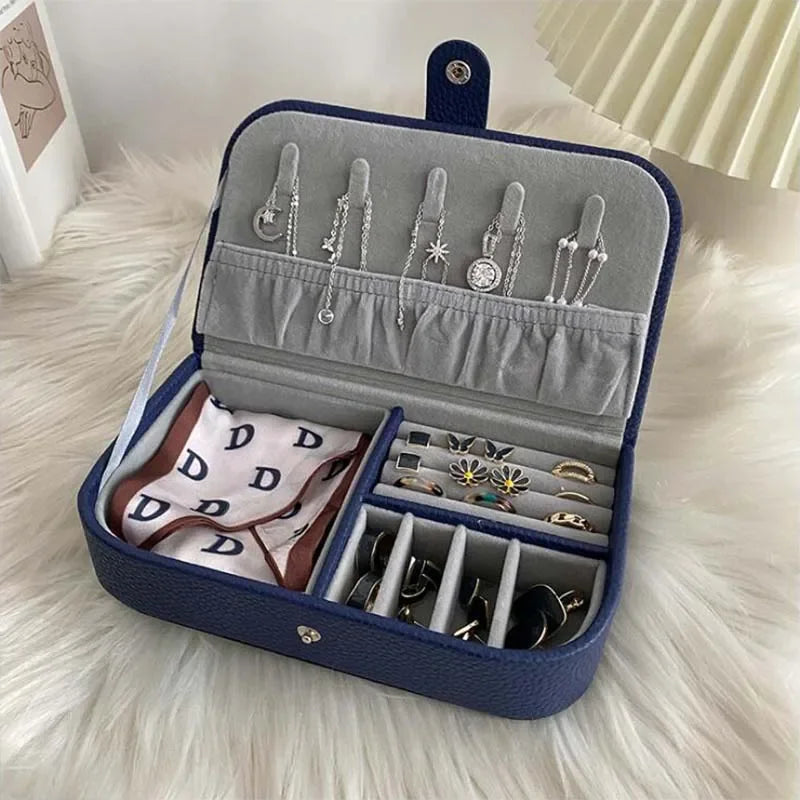 PU Leather Travel Jewelry Case