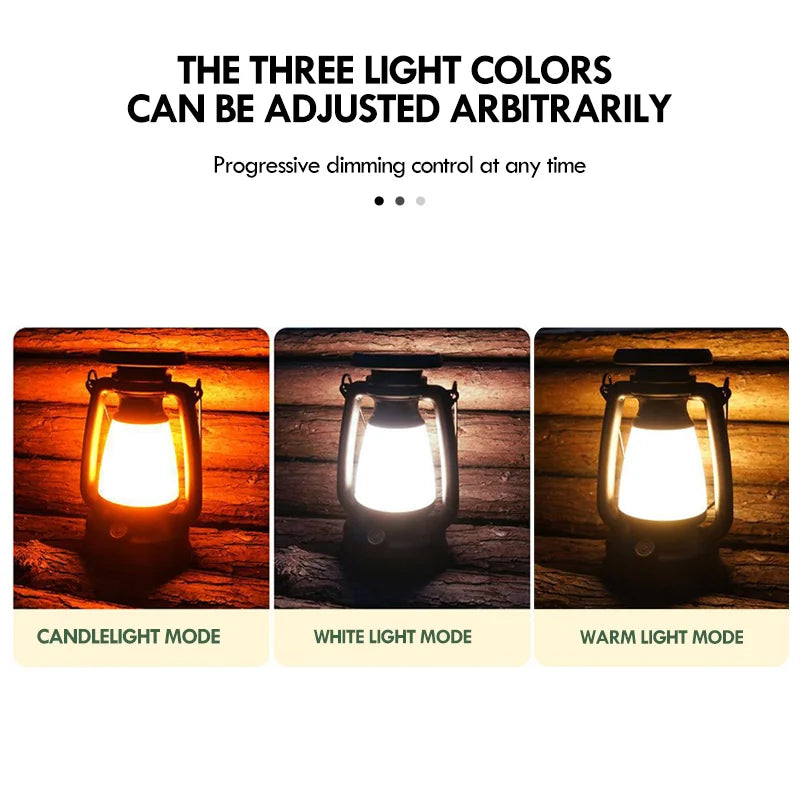 Retro Rechargeable LED Lantern Lamp