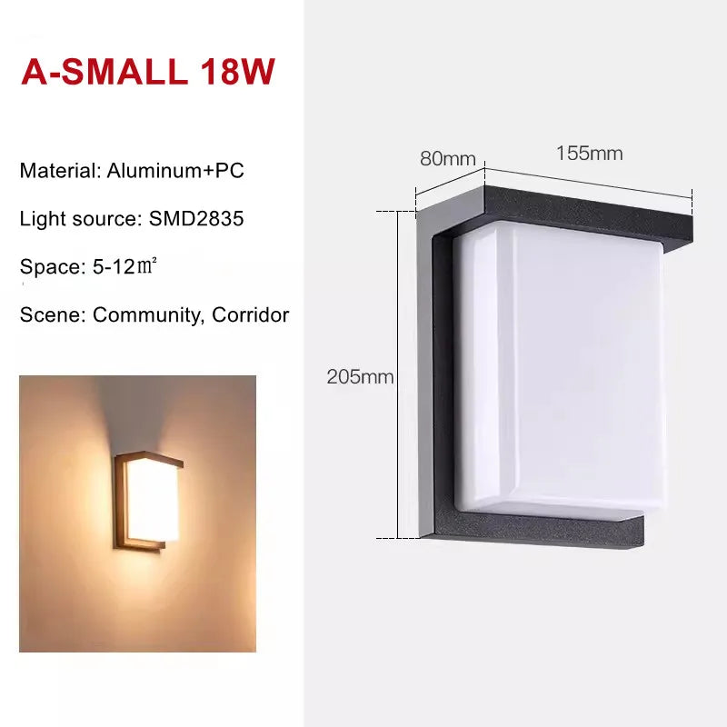 Aluminium Outdoor LED Wall Light
