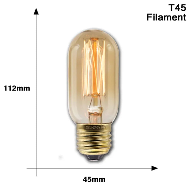 Vintage Edison Bulb E27 - Multiple Shapes