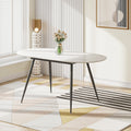 Extendable Marble Effect Dining Table