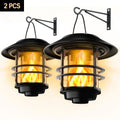 Solar Flickering Flame Wall Lantern (2-Pack)