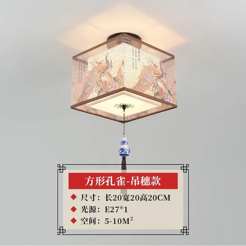 Chinese Lotus Pendant Ceiling Light