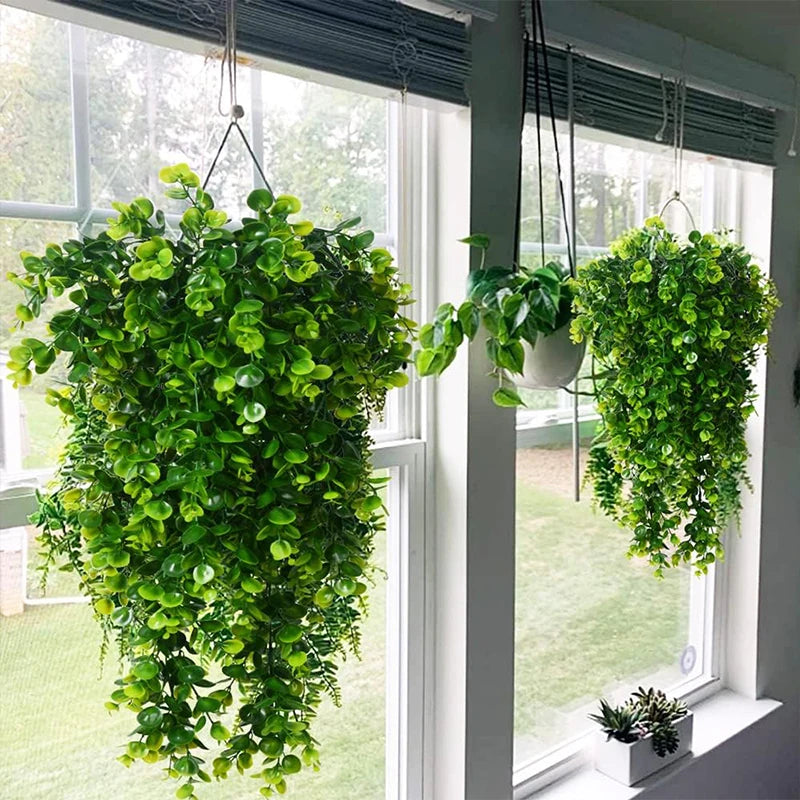 Faux Eucalyptus Hanging Vine - UV Resistant