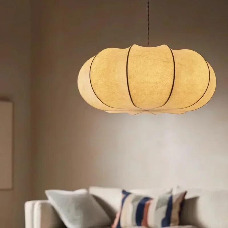 Wabi-Sabi Silk Hanging Chandelier