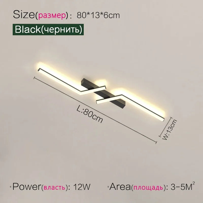 Modern Linear Aisle Ceiling Light