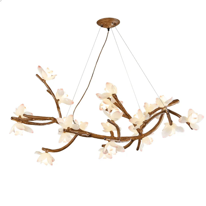 Lotus Branch Pendant Light - Wabi-Sabi