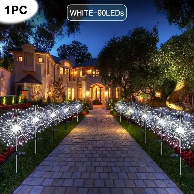 Solar Firework Lights With Remote