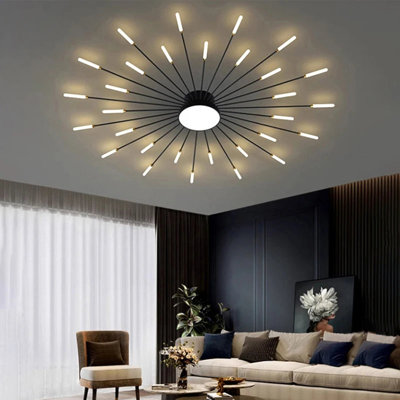 Firework Spiral LED Chandelier