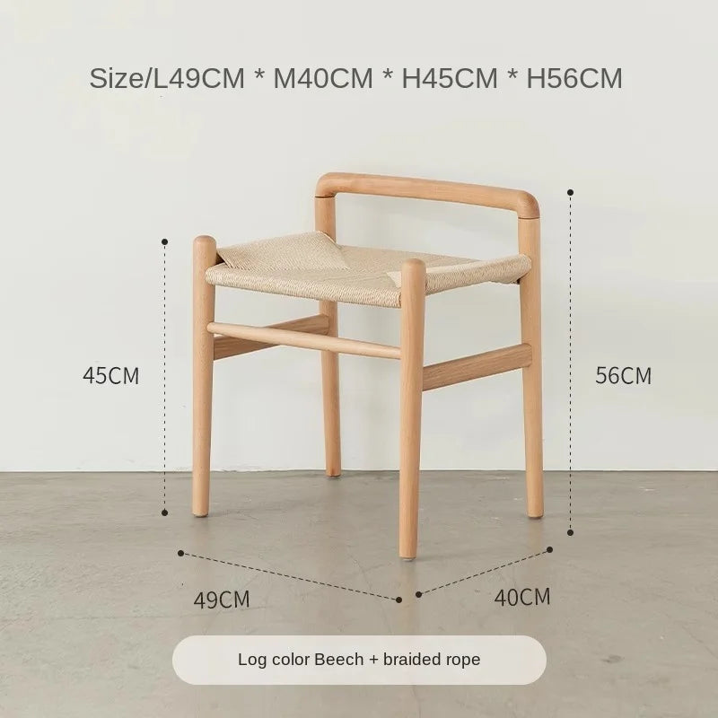 MOMO Rattan Vanity Stool