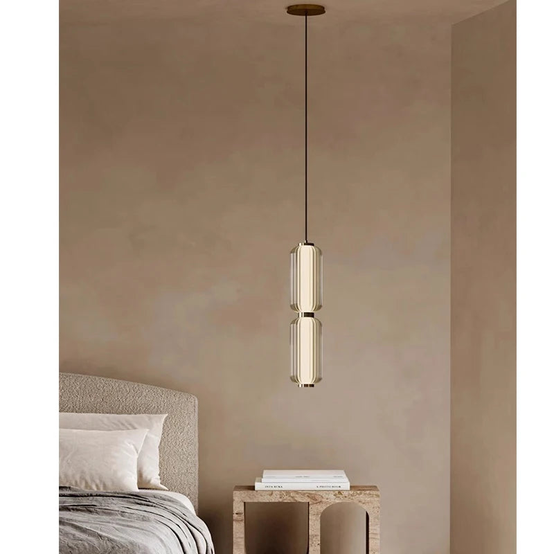 Minimalist Long Glass Pendant Lamp