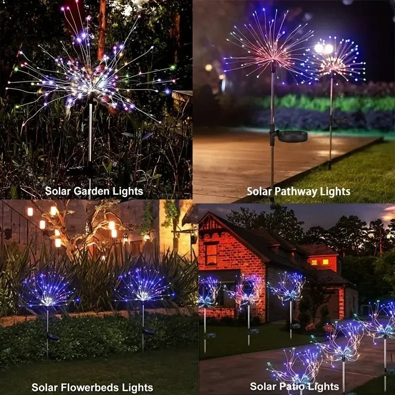 Solar Firework Lights With Remote