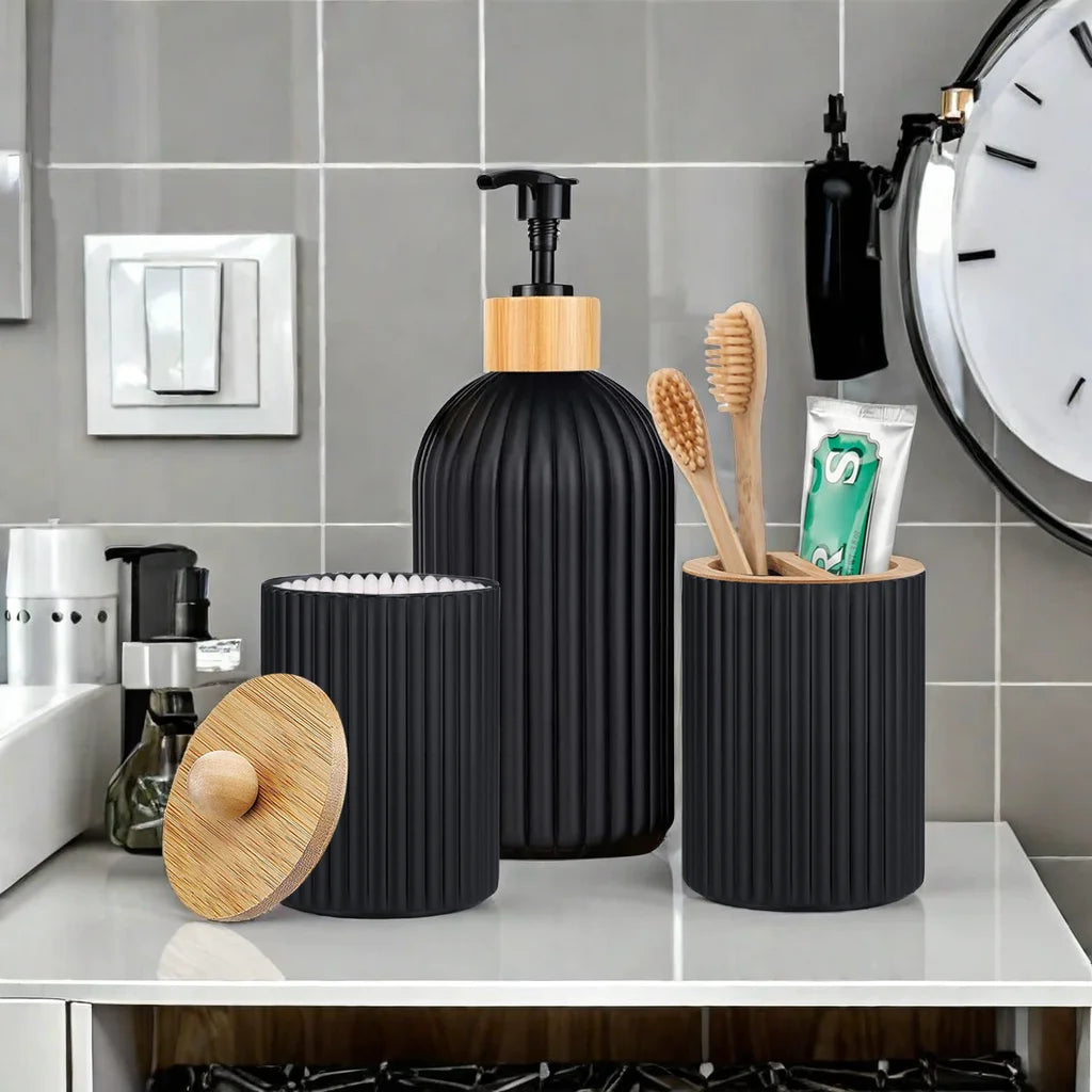 Bathroom Countertop Storage & Soap Set