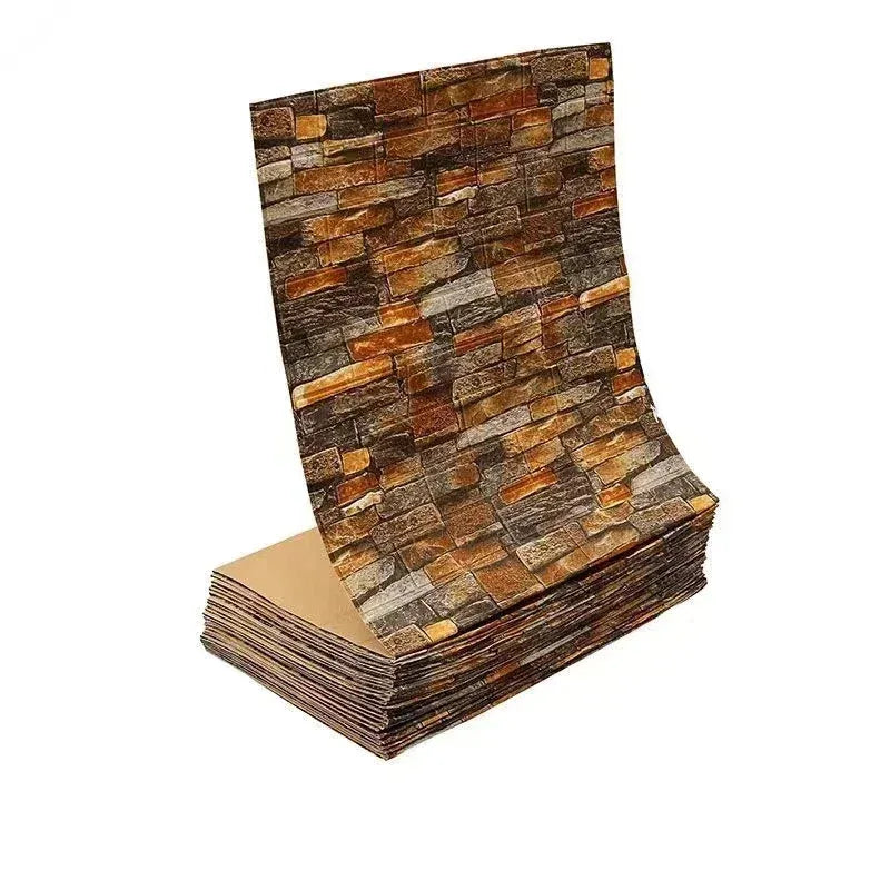 3D Brick Self-Adhesive Waterproof Wallpaper