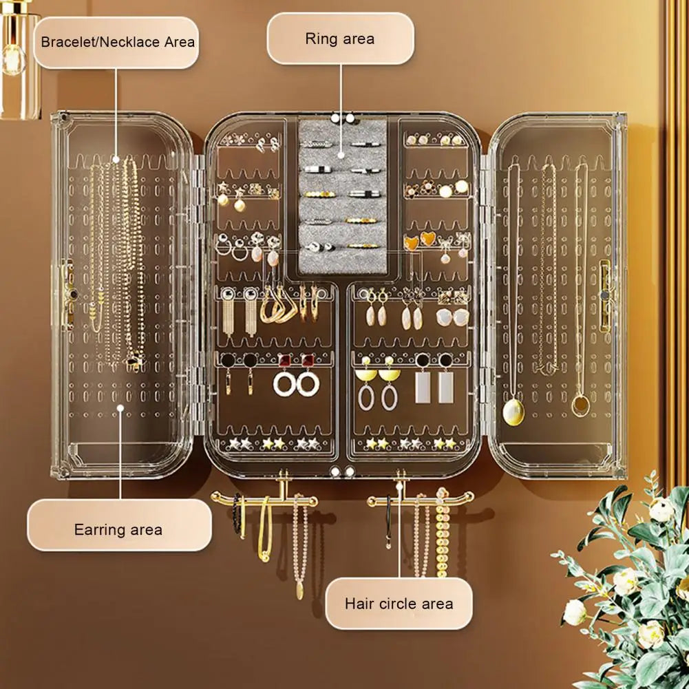 Wall-Mounted Jewelry Display Shelf