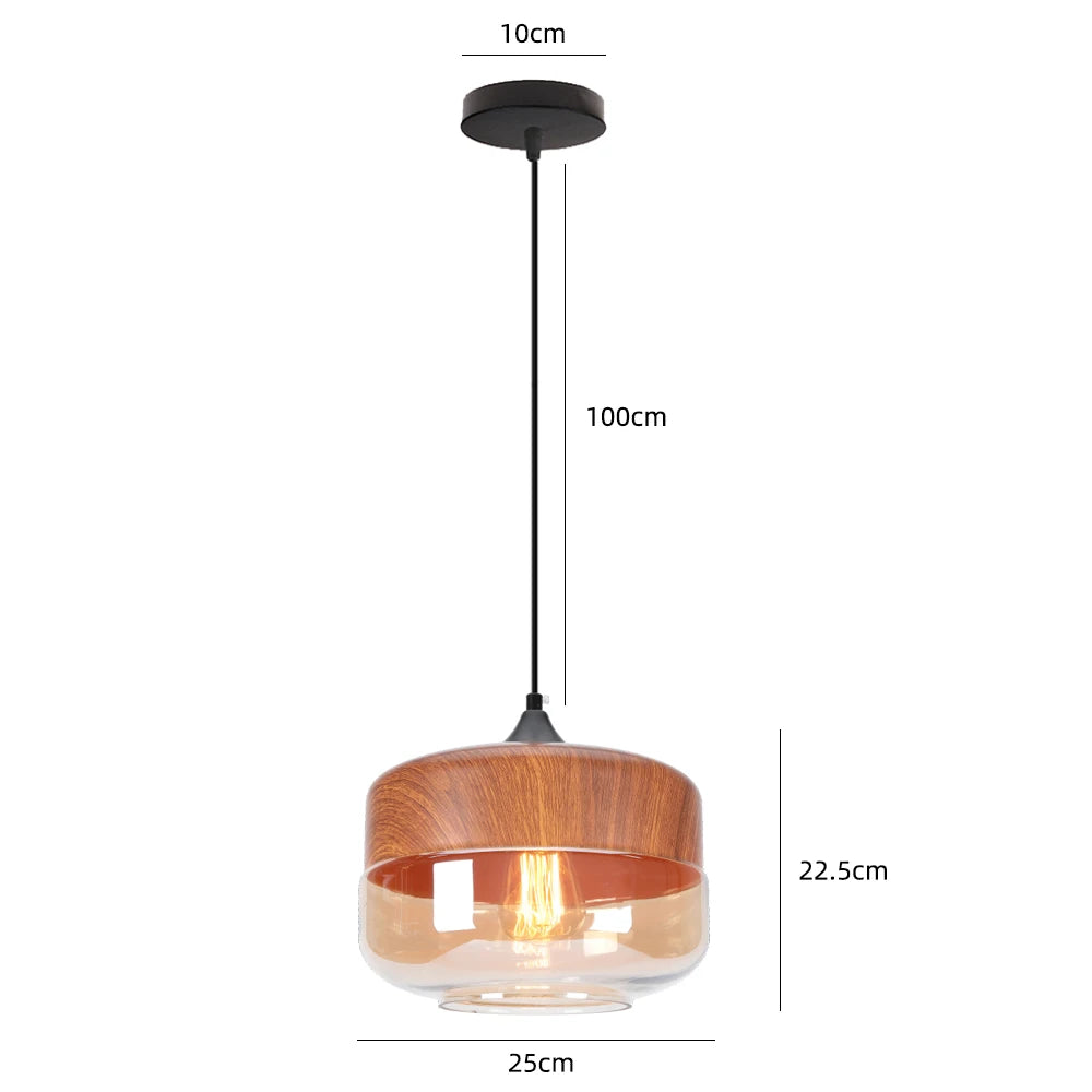 Modern Glass Hanging Pendant Lamp