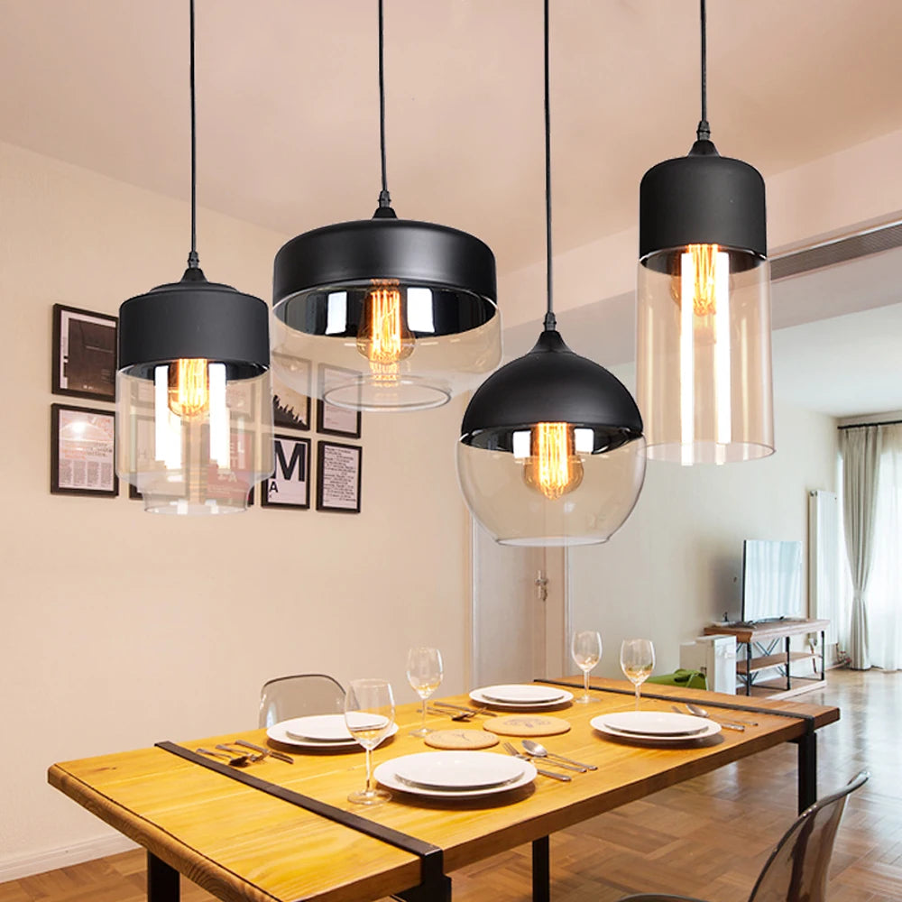 Modern Glass Hanging Pendant Lamp