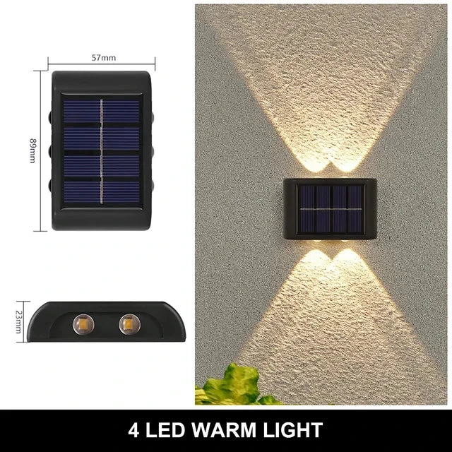 Solar Up-Down Wall Light - Waterproof