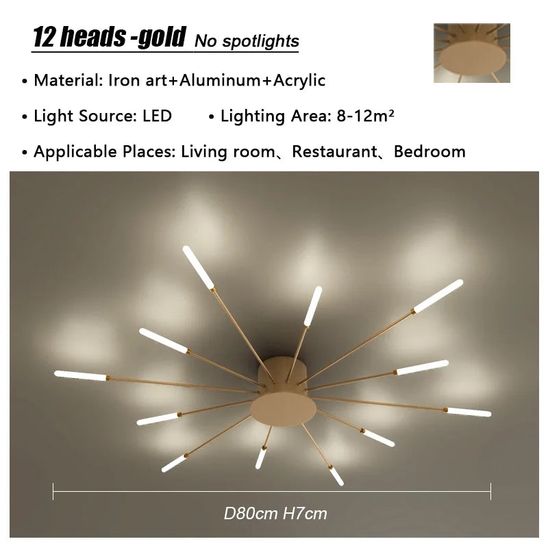 Firework Spiral LED Chandelier