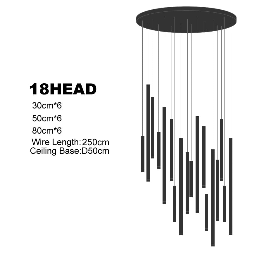 Multi-Head Luxury LED Pendant Light