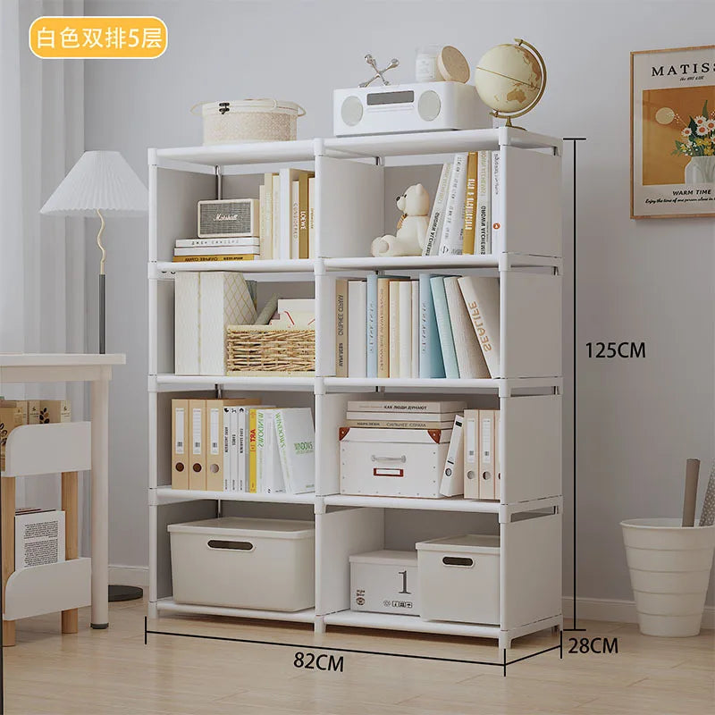 Multi-Layer Assembly Storage Bookshelf