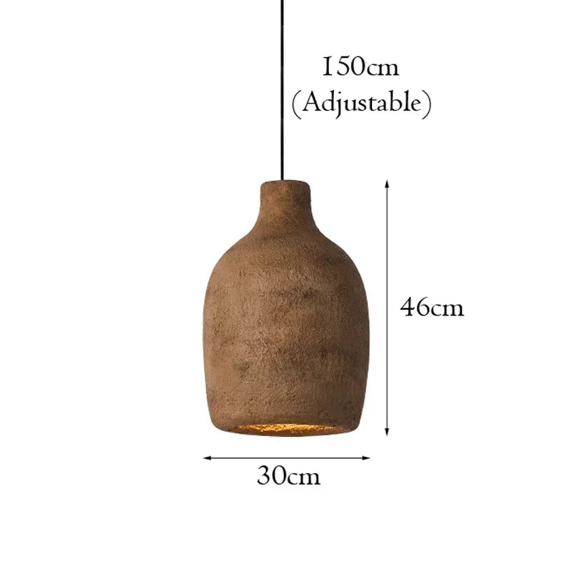 Wabi-Sabi Ceramic Pendant Lamp