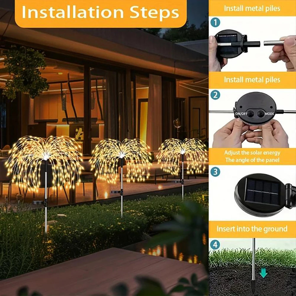 Solar Firework Garden Lights