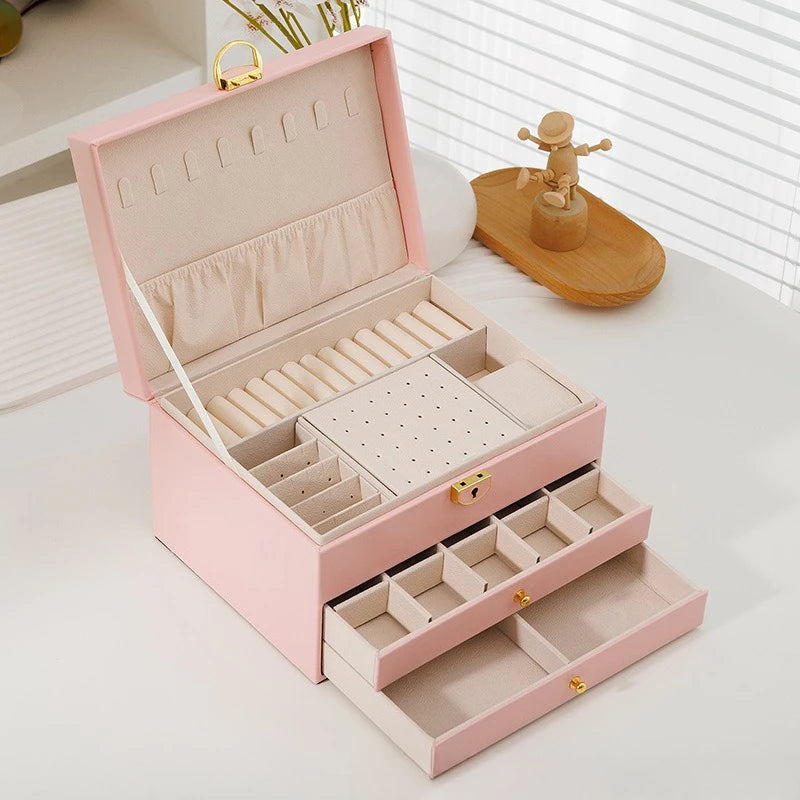 Leather Travel Jewelry Box