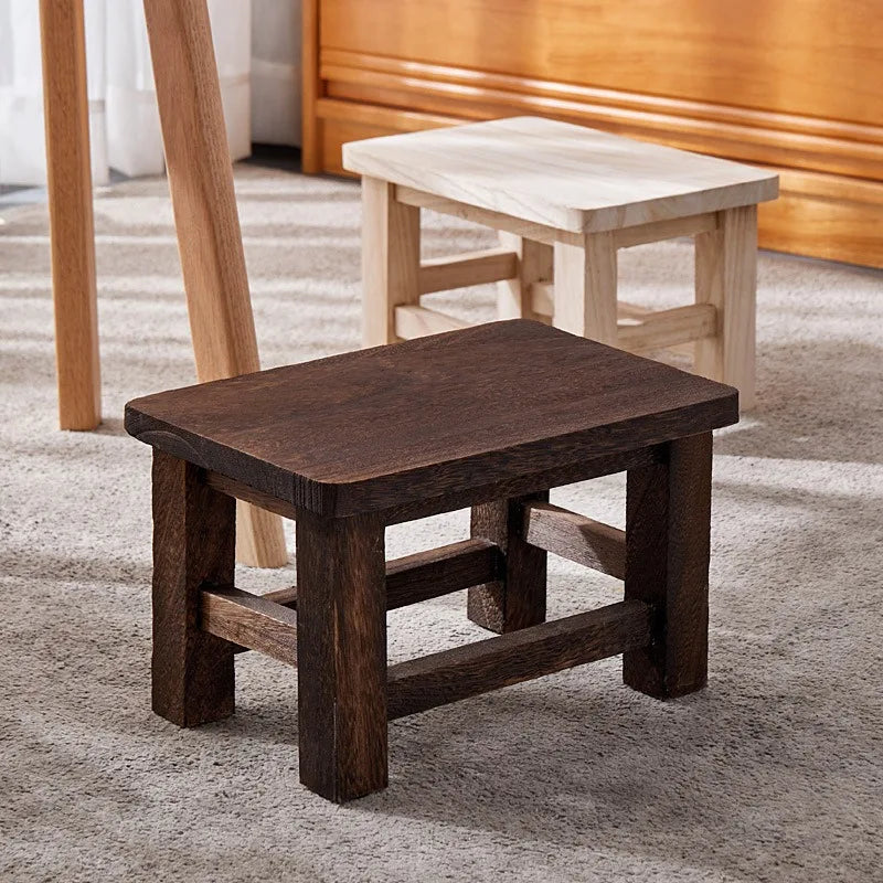 Paulownia Wood Shoe Stool