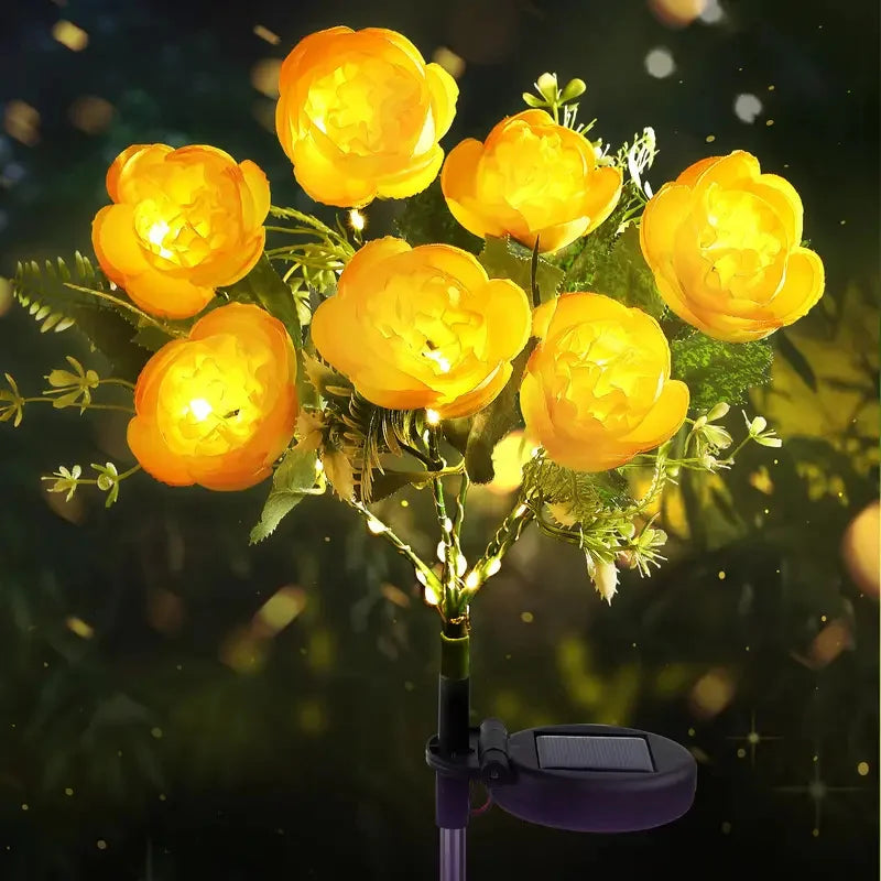 7-Head Camellia Solar Light