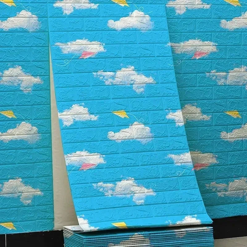 3D Brick Self-Adhesive Waterproof Wallpaper