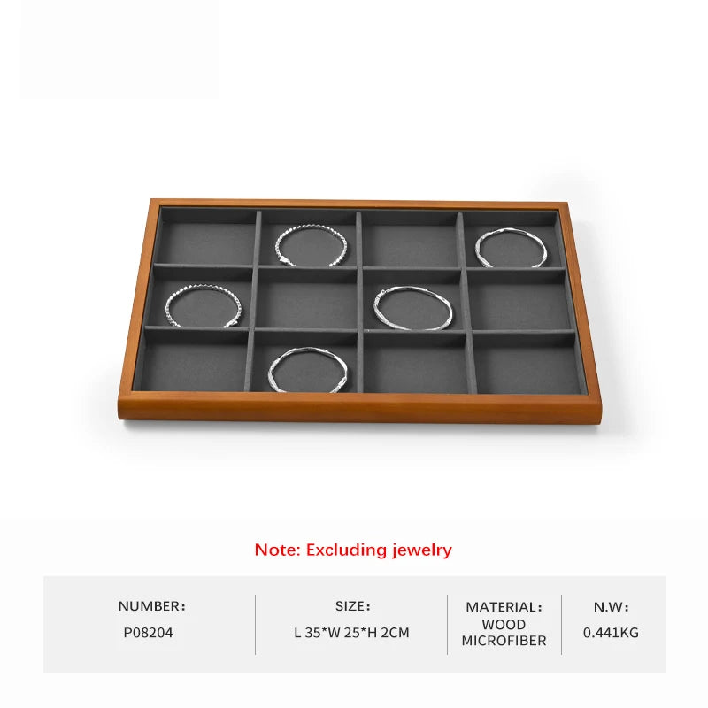 Oirlv Wooden Jewelry Display Tray