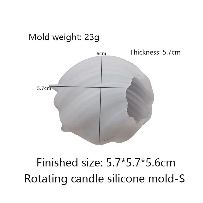 3D Geometric Wave Candle Mould