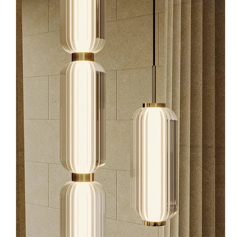 Minimalist Long Glass Pendant Lamp