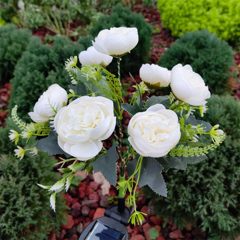 7-Head Camellia Solar Light