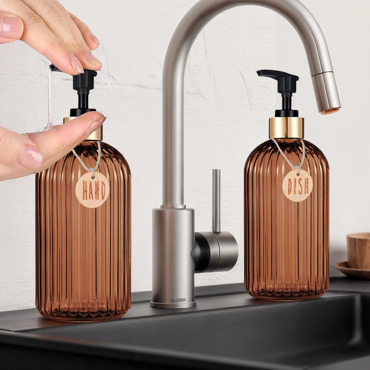 Refillable Press Soap Dispenser Bottle