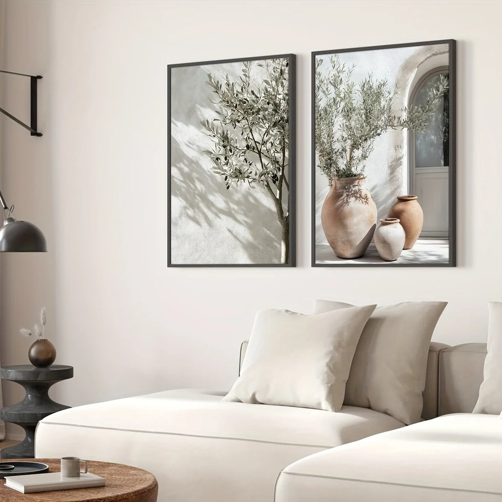 Olive Tree Botanical Art Prints (Set of 2)