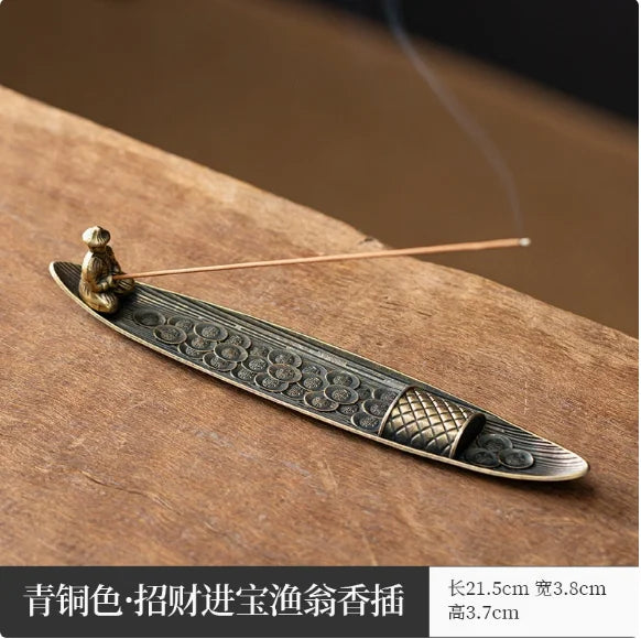Japanese Boat Incense Burner Ornament